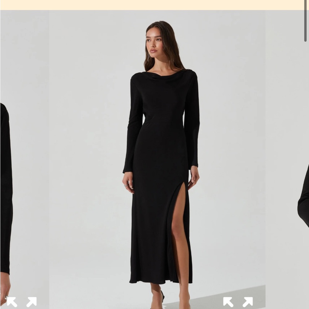 Astr the label Decima cowl neck maxi dress